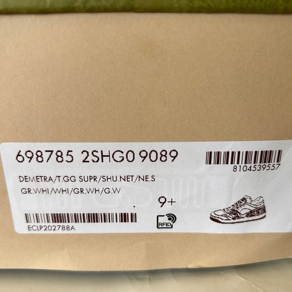 GUCCI Demetra Basket "GG" Canvas Logo Sneakers Size 10.5 (US) NIB #698785 - Picture 13 of 15